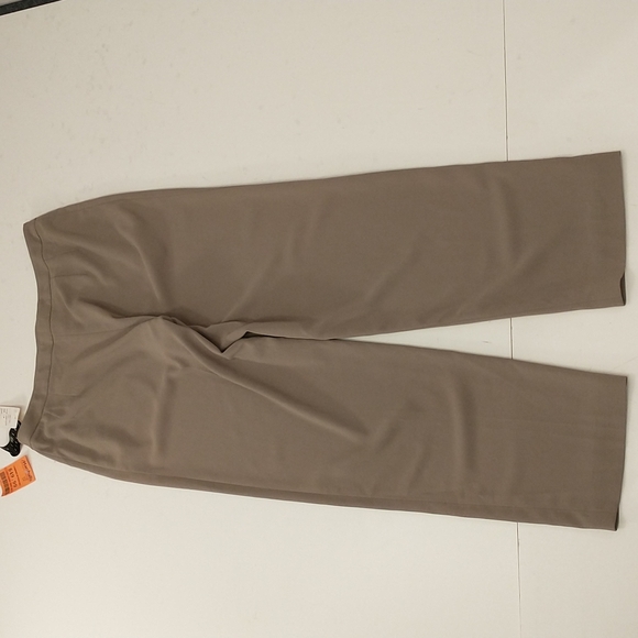Crepe Dress Pants Finity Studio sz 14 Tan Neutral Beige NWT - Picture 6 of 9